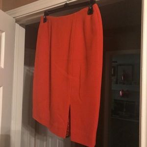 Dana Buchman Orange Skirt